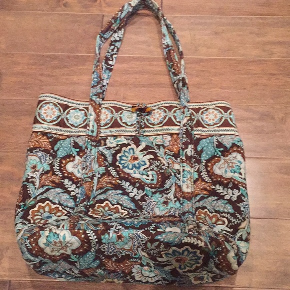 Vera Bradley Handbags - Java Blue Vera Bradley tote. HARD TO FIND
